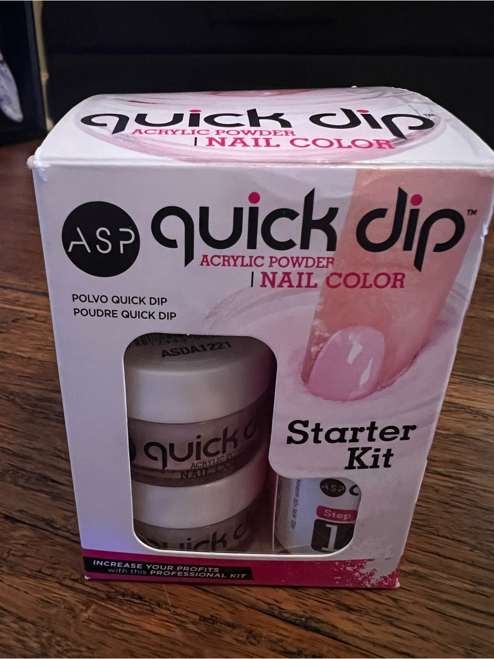 ASP Quick Dip Acrylic Powder Nail Color Starter Kit - Pink
